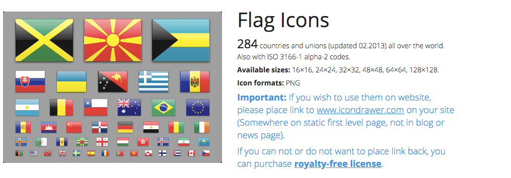 iconos banderas países
