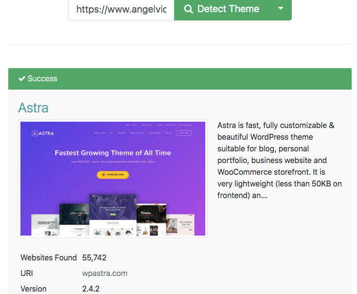 que plantilla utiliza una web o tienda online de shopify