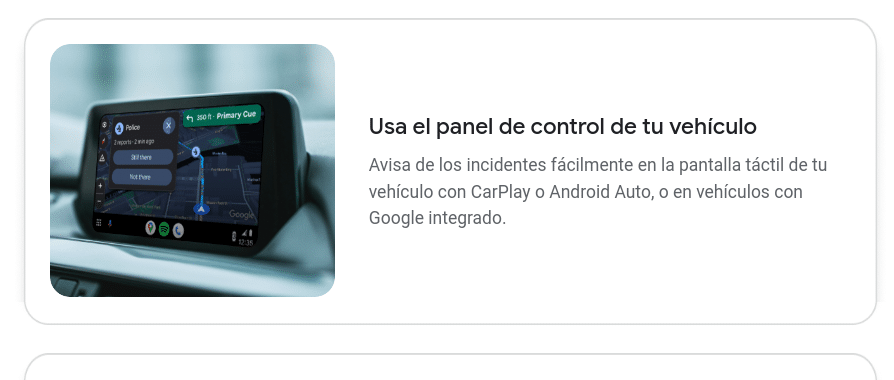 google maps con carplay android auto