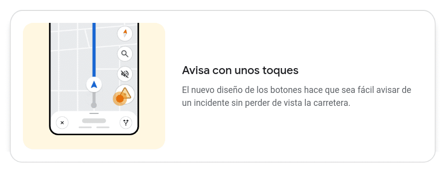 aviso estado carreteras google maps