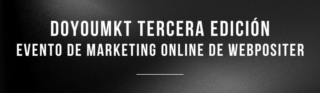 doyoumcharkt evento marketingo online organizado por webpositer